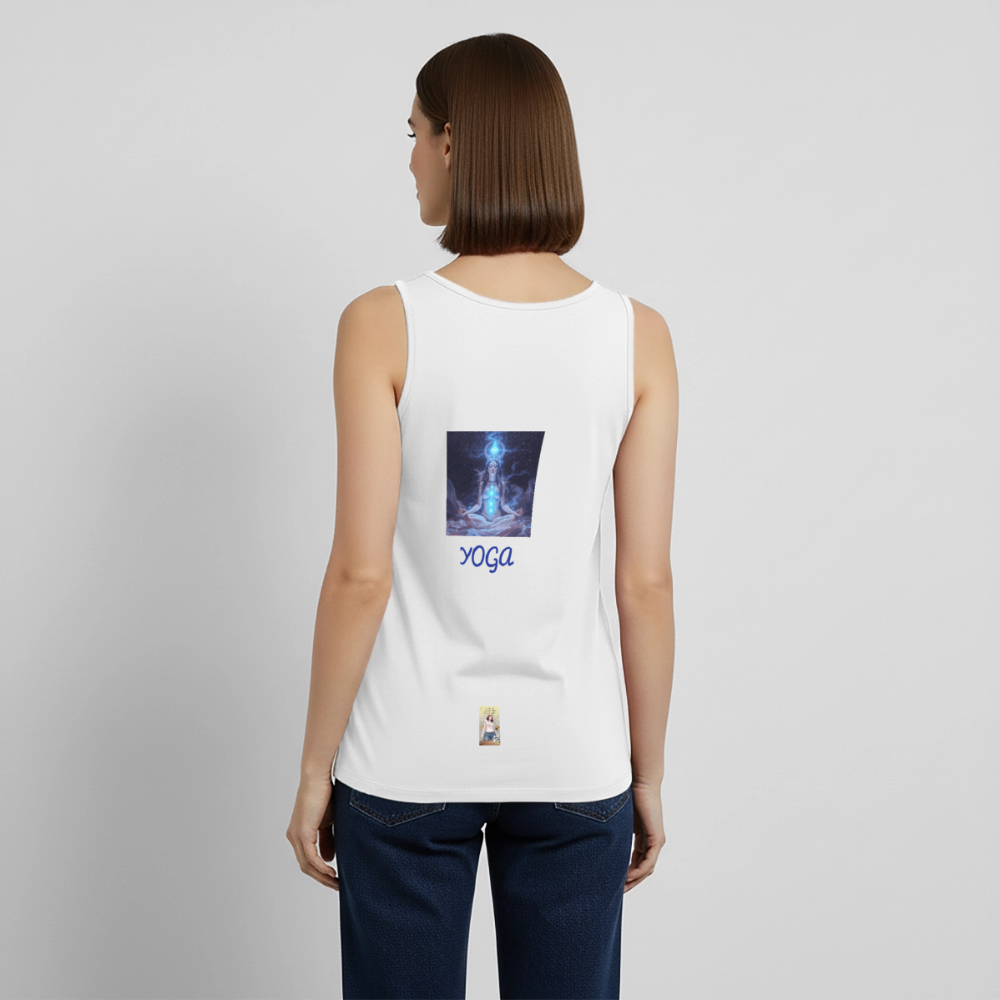 YOGA Frauen Premium Tank Top - Weiß