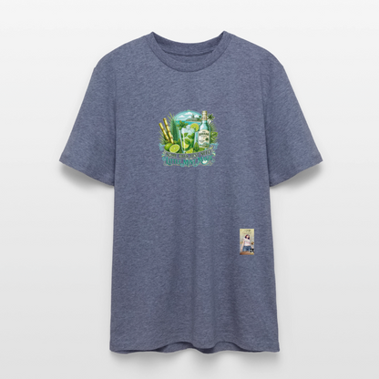 Mojito Unisex Bio-T-Shirt - Dunkelblau meliert