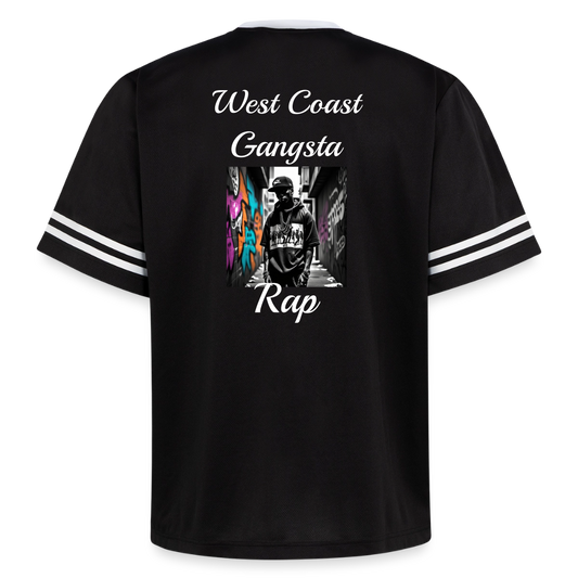 Gangsta#1 Football Style Mesh T-Shirt - Spreadconnect