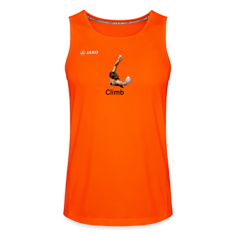 Climb JAKO Männer Tanktop Run 2.0 - Neonorange