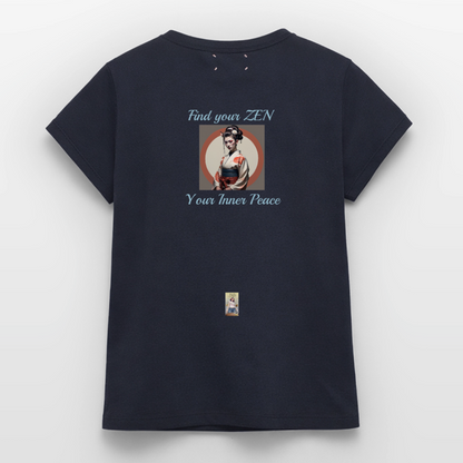 Yoga#1Cotton T-Shirt – von SPREAD - Navy