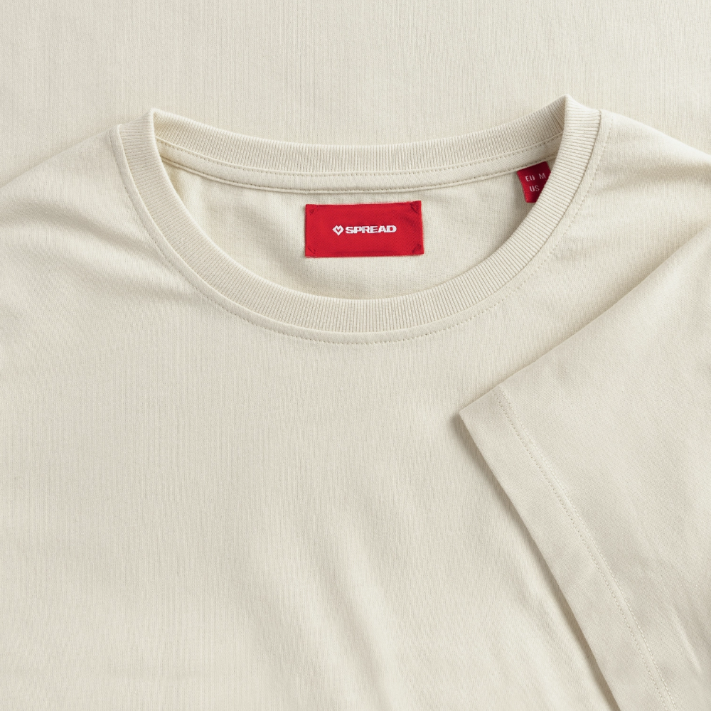 Yoga#1Cotton T-Shirt – von SPREAD - Naturweiß
