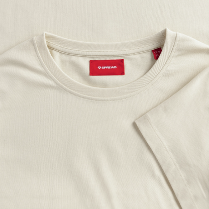 Yoga#1Cotton T-Shirt – von SPREAD - Naturweiß