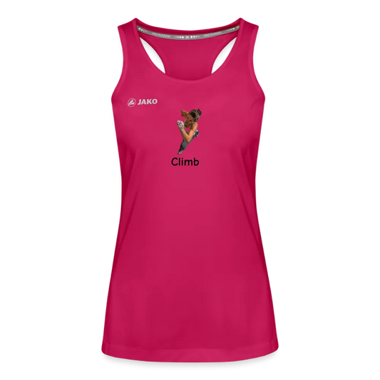 Climb JAKO Frauen Tanktop Run 2.0 - dunkles Pink