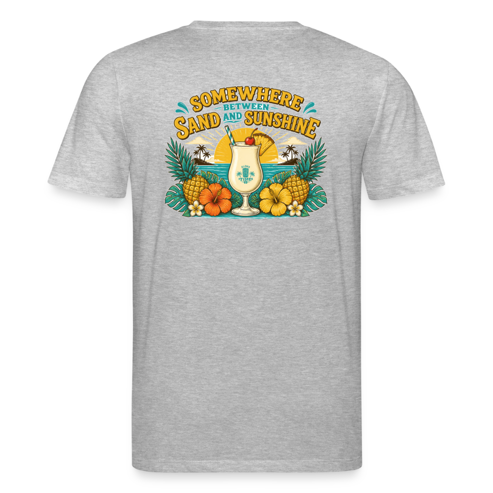 Pina Colada Unisex Bio-T-Shirt - Grau meliert