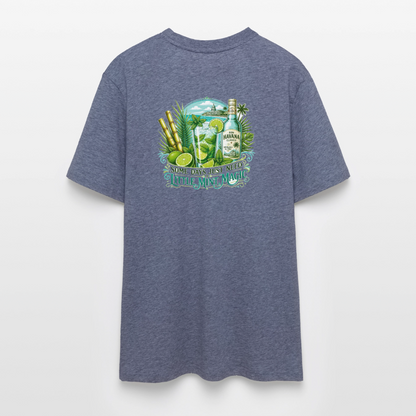 Mojito Unisex Bio-T-Shirt - Dunkelblau meliert
