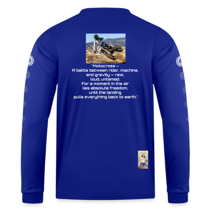 MotoX JAKO Trikot Team Langarm - Royalblau