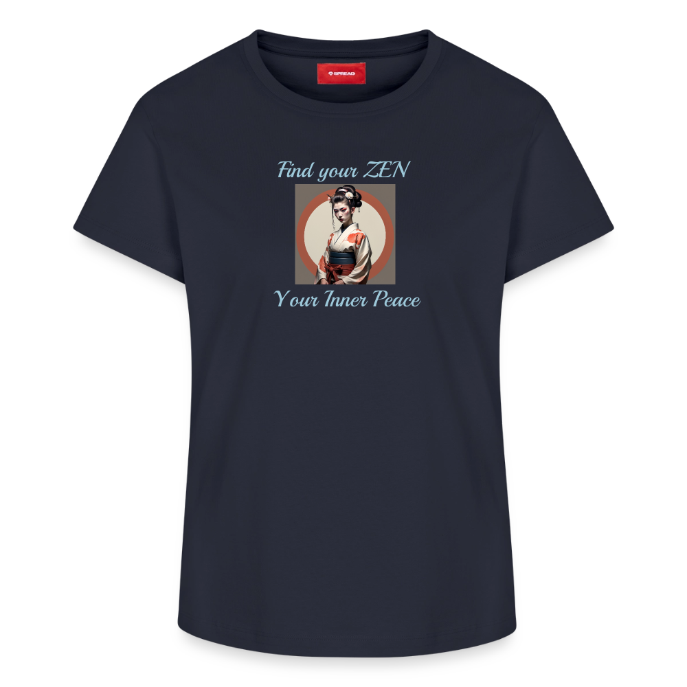 Yoga#1Cotton T-Shirt – von SPREAD - Navy
