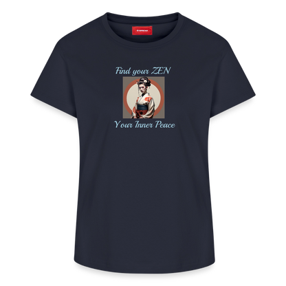 Yoga#1Cotton T-Shirt – von SPREAD - Navy