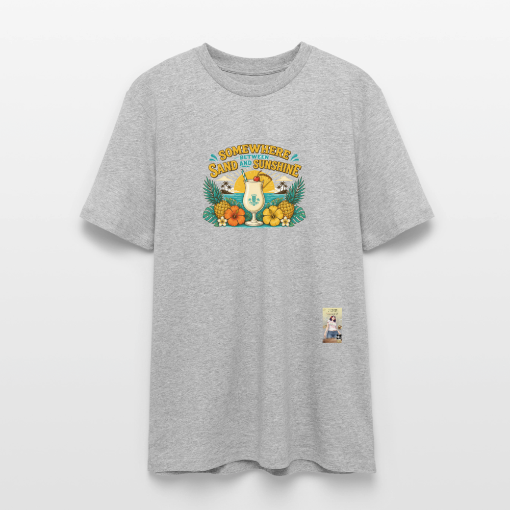 Pina Colada Unisex Bio-T-Shirt - Grau meliert