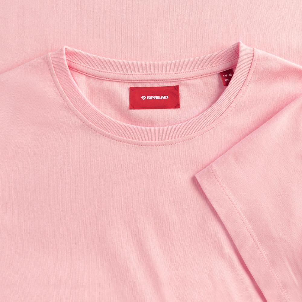 Yoga#1Cotton T-Shirt – von SPREAD - Rosa