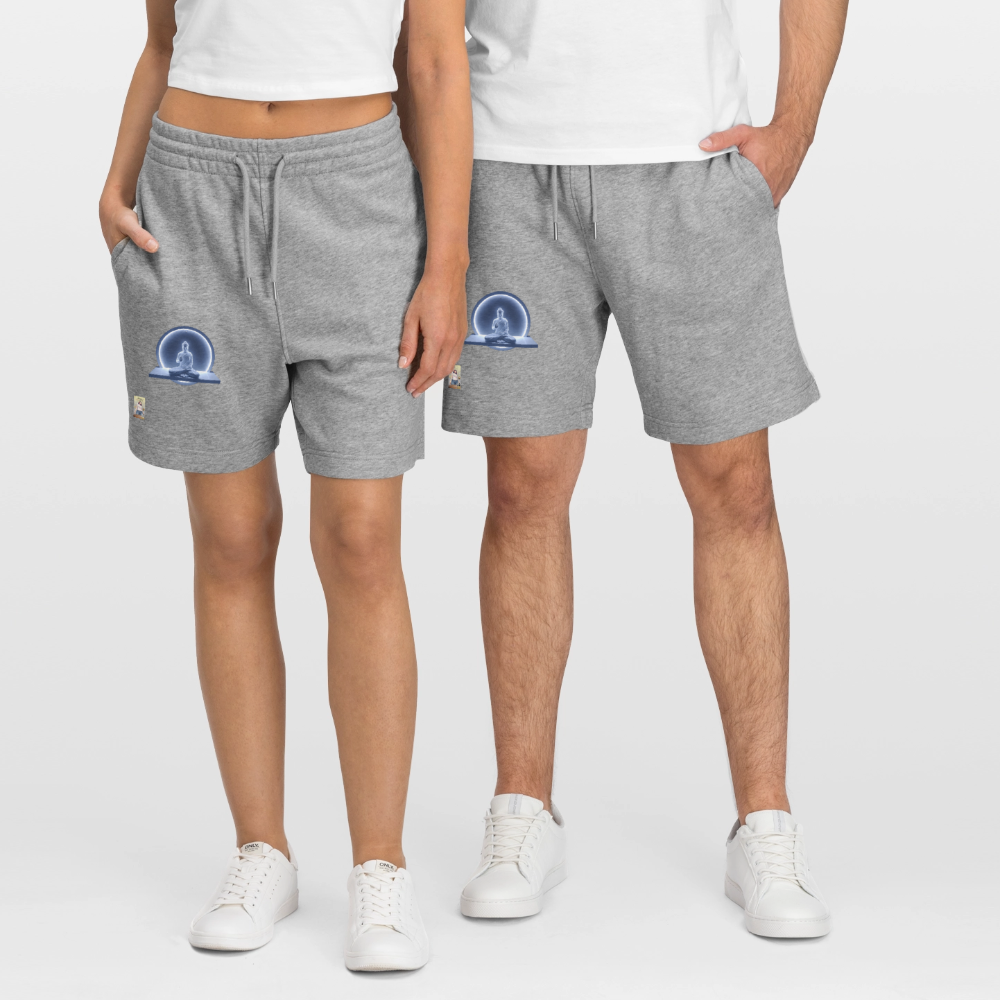 Unisex Bio Joggingshorts Trainer - Grau meliert