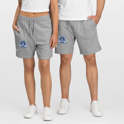 Unisex Bio Joggingshorts Trainer - Grau meliert