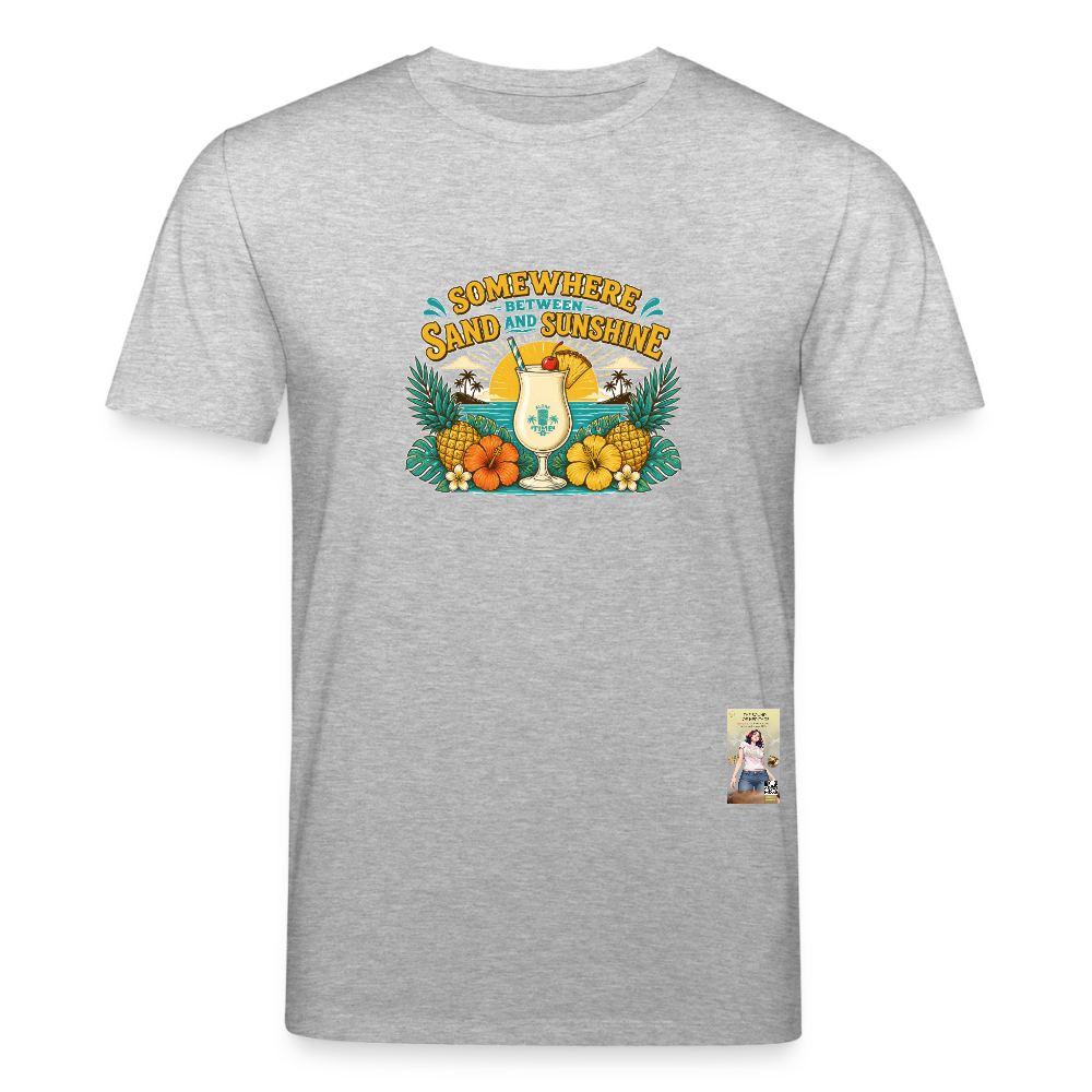 Pina Colada Unisex Bio-T-Shirt - Grau meliert