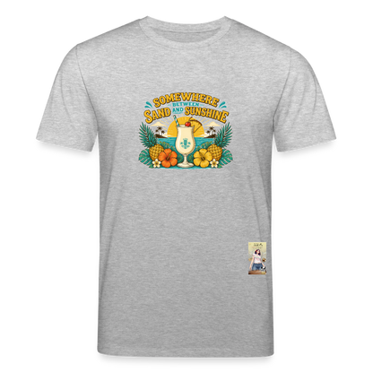 Pina Colada Unisex Bio-T-Shirt - Grau meliert