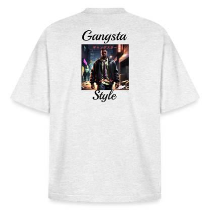 Gangsta#3 Heavyweight Unisex Organic T-Shirt - Kühles Grau meliert