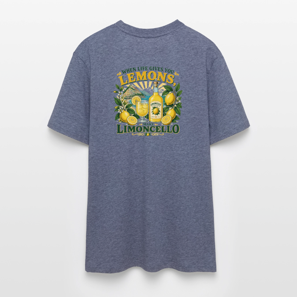 Limoncello Unisex Bio-T-Shirt - Dunkelblau meliert