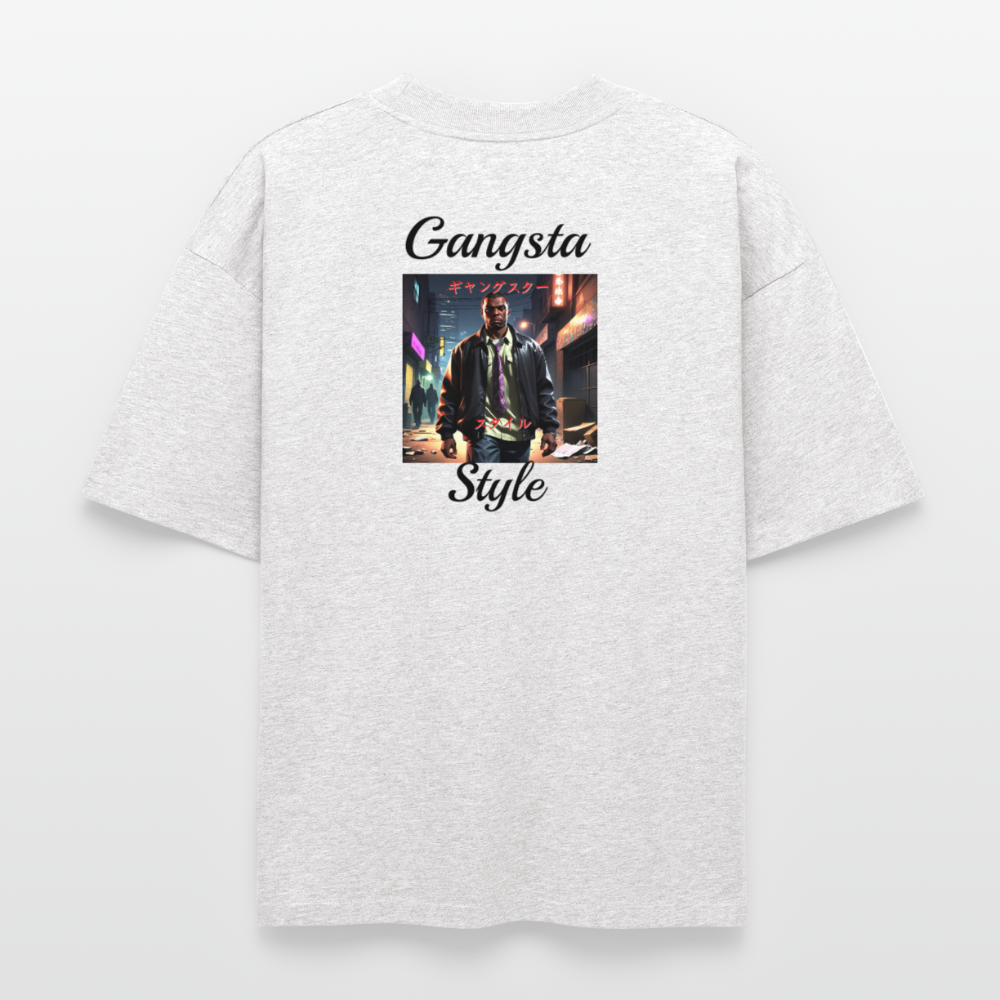Gangsta#3 Heavyweight Unisex Organic T-Shirt - Kühles Grau meliert