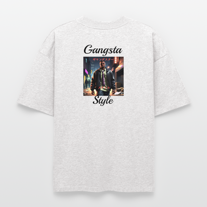 Gangsta#3 Heavyweight Unisex Organic T-Shirt - Kühles Grau meliert