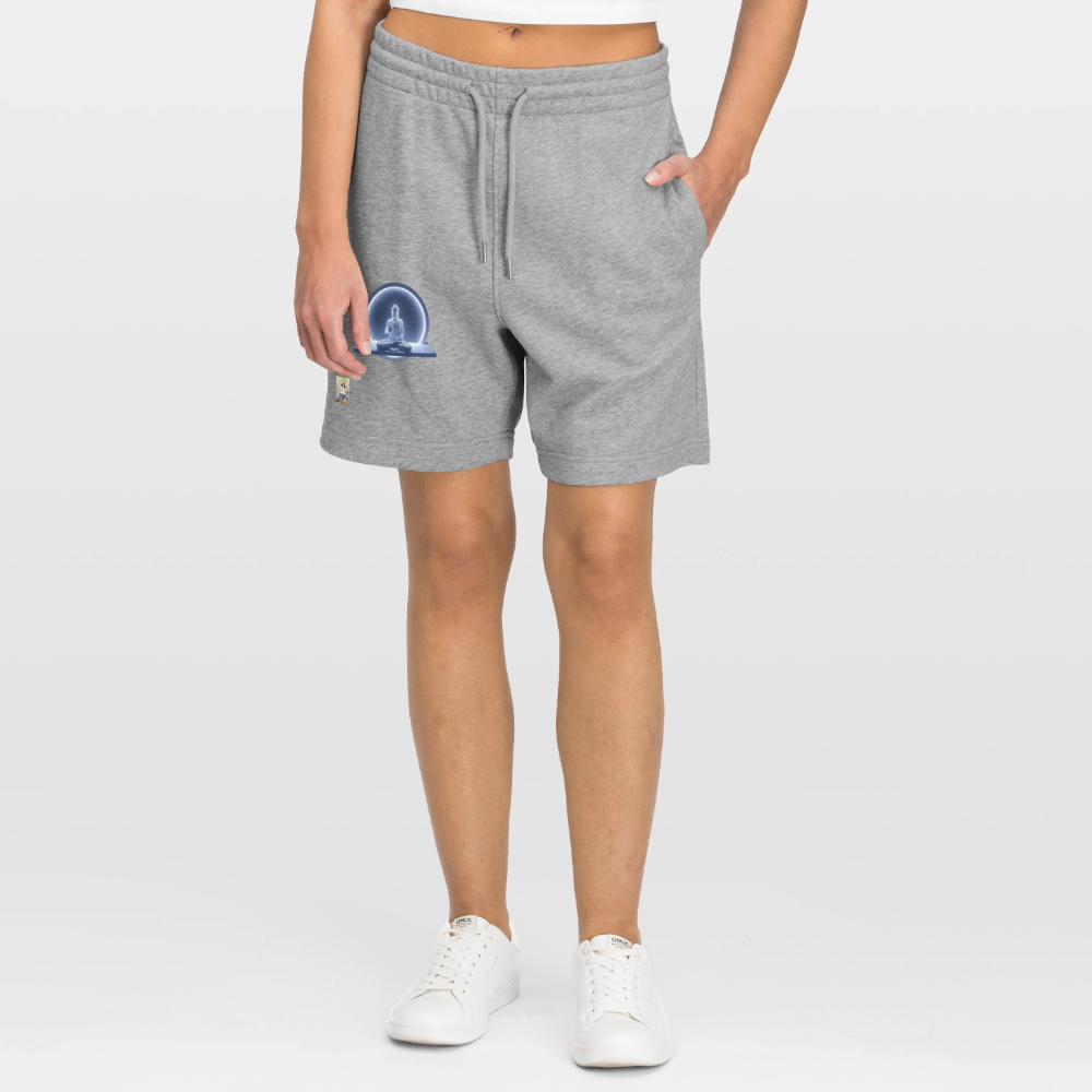 Unisex Bio Joggingshorts Trainer - Grau meliert