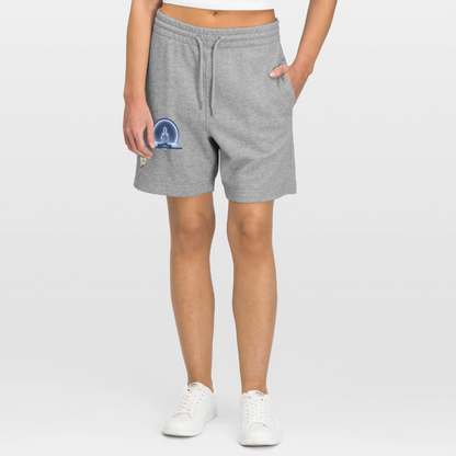 Unisex Bio Joggingshorts Trainer - Grau meliert