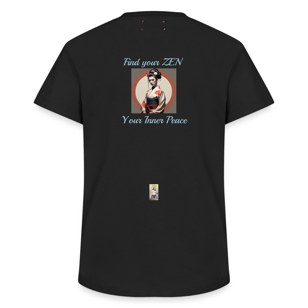 Yoga#1Cotton T-Shirt – von SPREAD - Schwarz