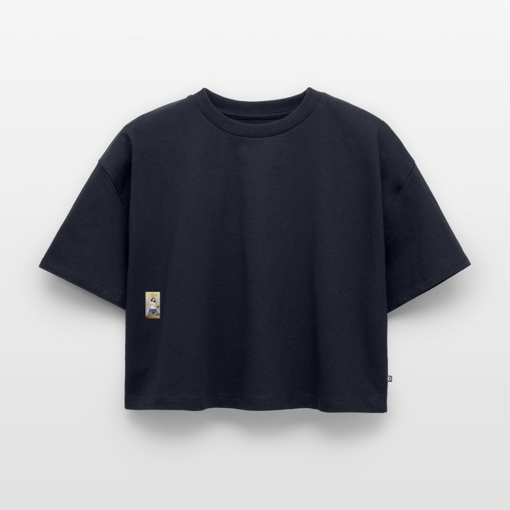 BonSai#1 Premium Oversized Bio Cropped T-Shirt - Navy