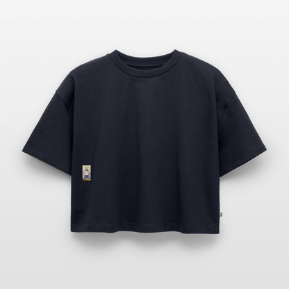 BonSai#1 Premium Oversized Bio Cropped T-Shirt - Navy