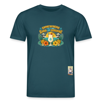 Pina Colada Unisex Bio-T-Shirt - Dunkles Petrol