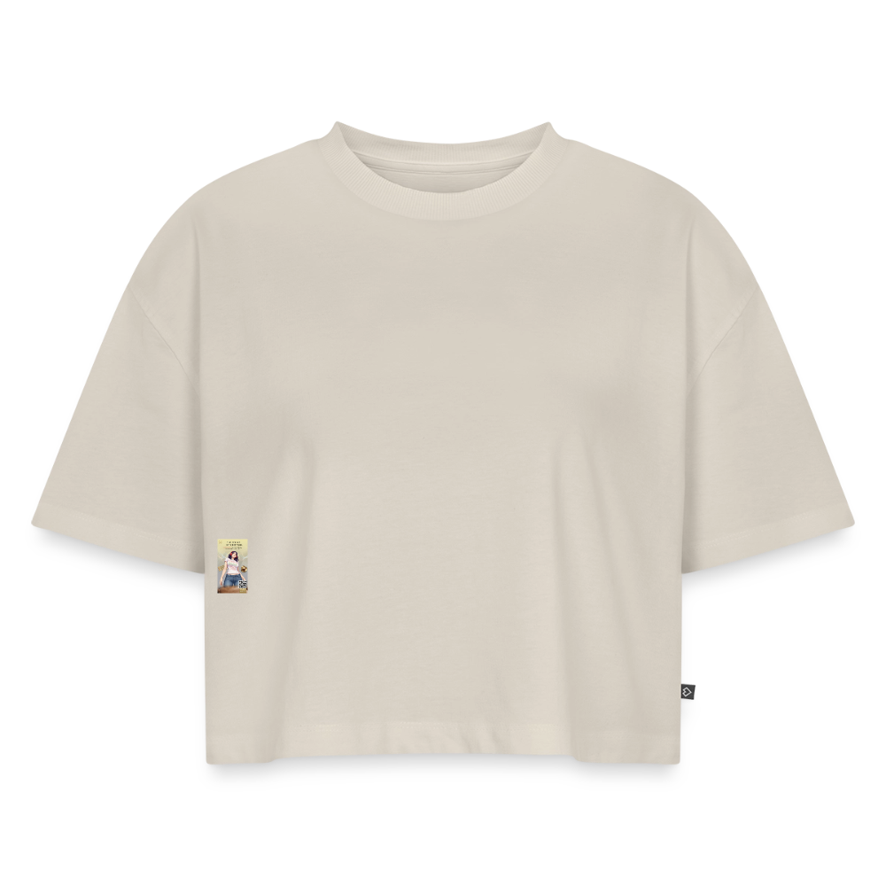 BonSai#1 Premium Oversized Bio Cropped T-Shirt - Beige