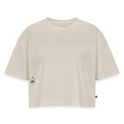 BonSai#1 Premium Oversized Bio Cropped T-Shirt - Beige
