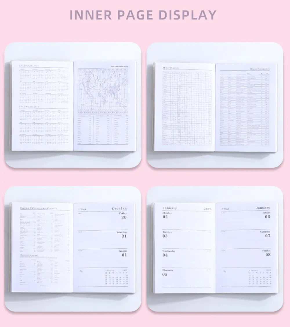 A7 Ultralight Portable English Calendar - Georg Werner