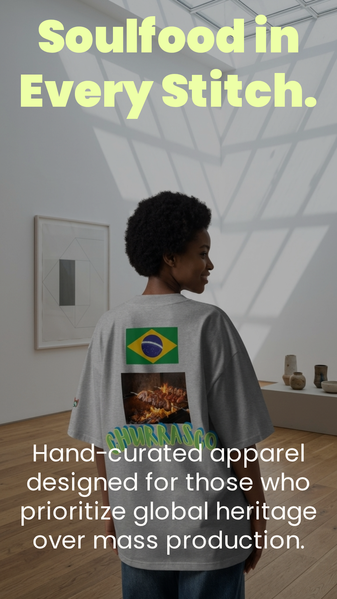 Soulfood#4 oversized high neck t-shirt