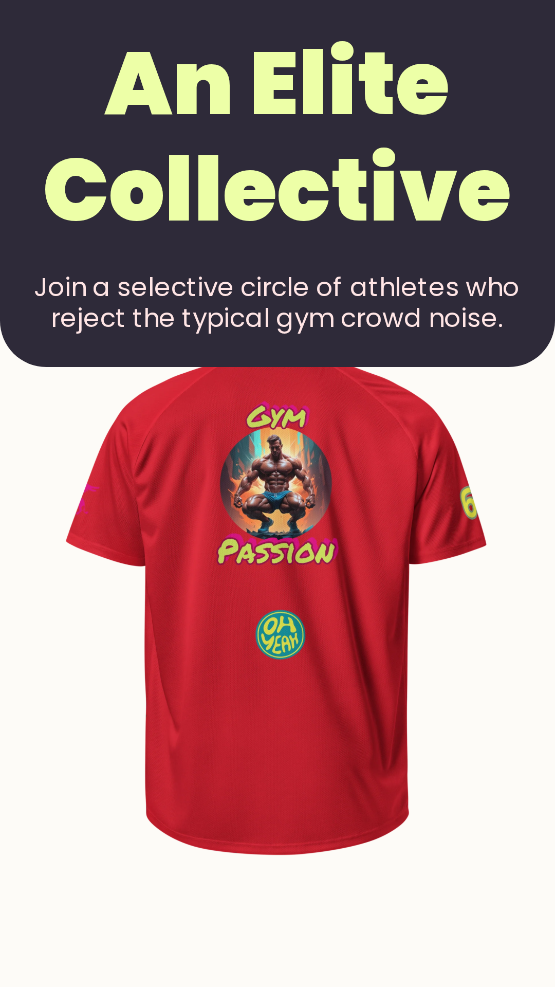GymMale 003 Unisex sports jersey