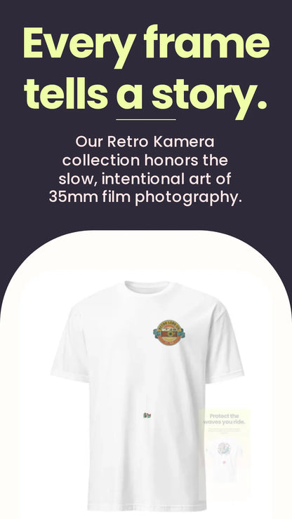 RetroLens#1 Unisex T-Shirt – Lifestyle-/Kampagnenbild (2)