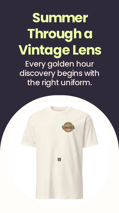 RetroLens#2 Unisex T-Shirt – Lifestyle-/Kampagnenbild (2)