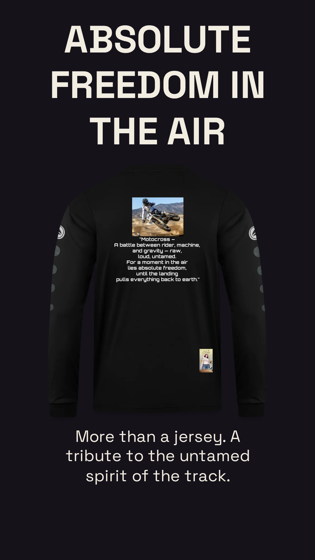 MotoX JAKO Trikot Team Langarm – Lifestyle-/Kampagnenbild