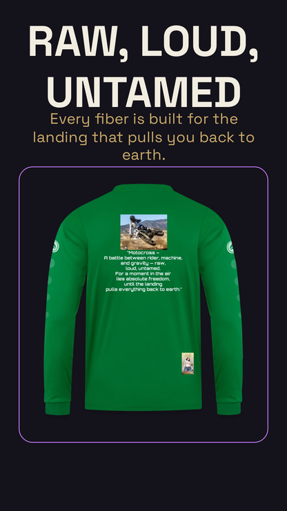 MotoX JAKO Trikot Team Langarm – Lifestyle-/Kampagnenbild Detail