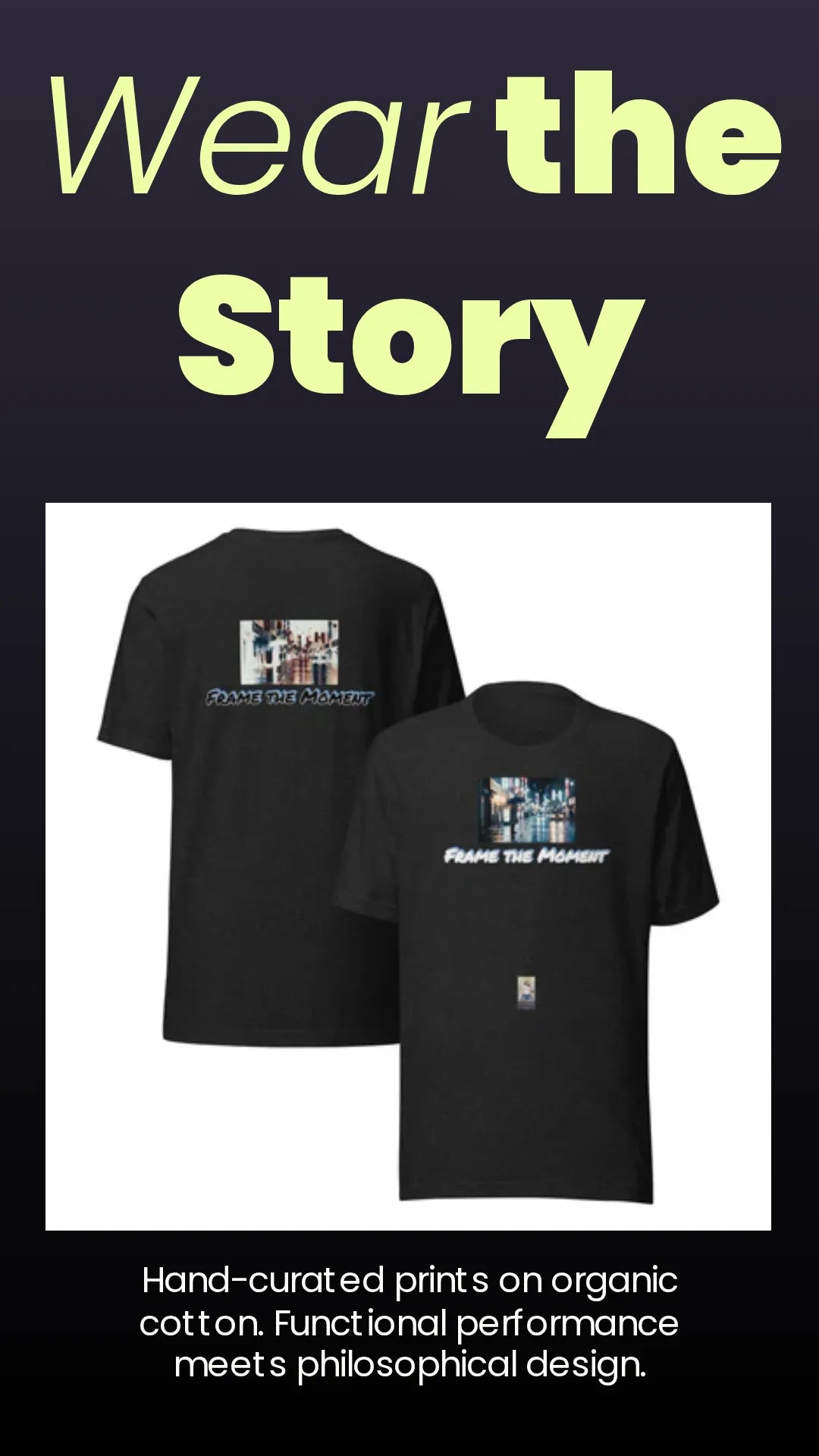 Photo#3 Unisex t-shirt – Lifestyle-/Kampagnenbild Nahaufnahme