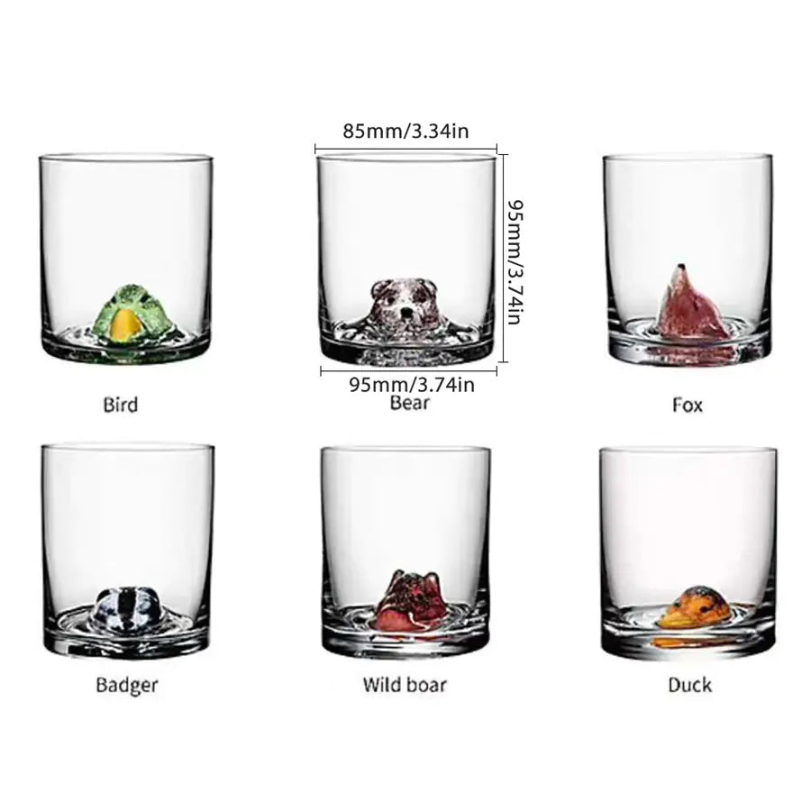 Animal Bear Glass Cup, Creative Animal Design - Georg Werner