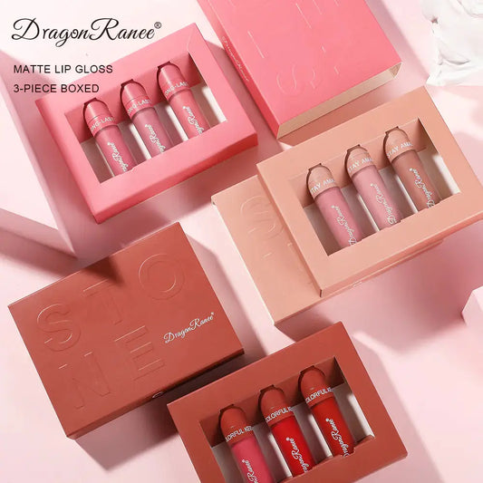 3-Piece Matte Lip Gloss Set - Non-Stick to Cup Georg Werner