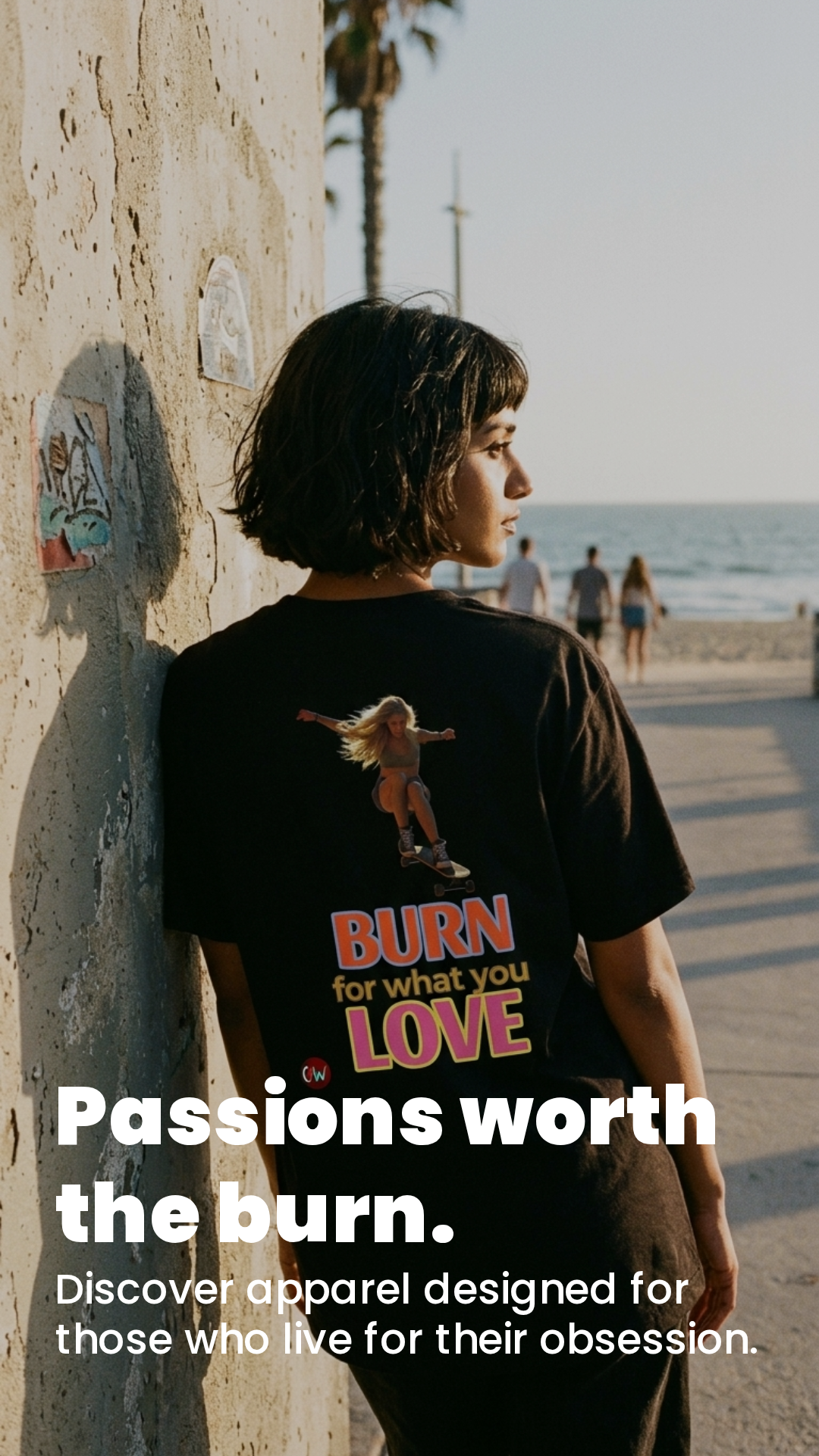 Short-Sleeve T-Shirt "skateboard girl"