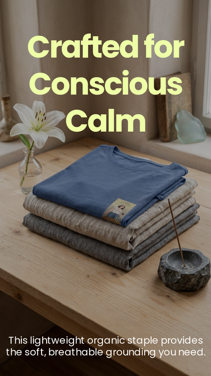 YOGA#1  T-Shirt mit gerollten Ärmeln