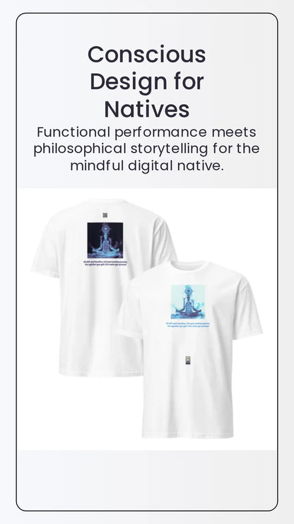 ZEN#1 Unisex T-Shirt – Lifestyle-/Kampagnenbild Nahaufnahme
