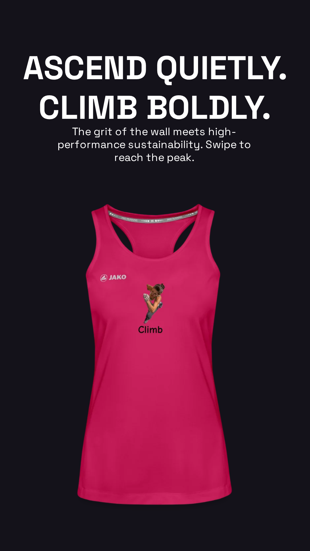 Climb JAKO Frauen Tanktop Run 2.0 – Lifestyle-/Kampagnenbild (2)