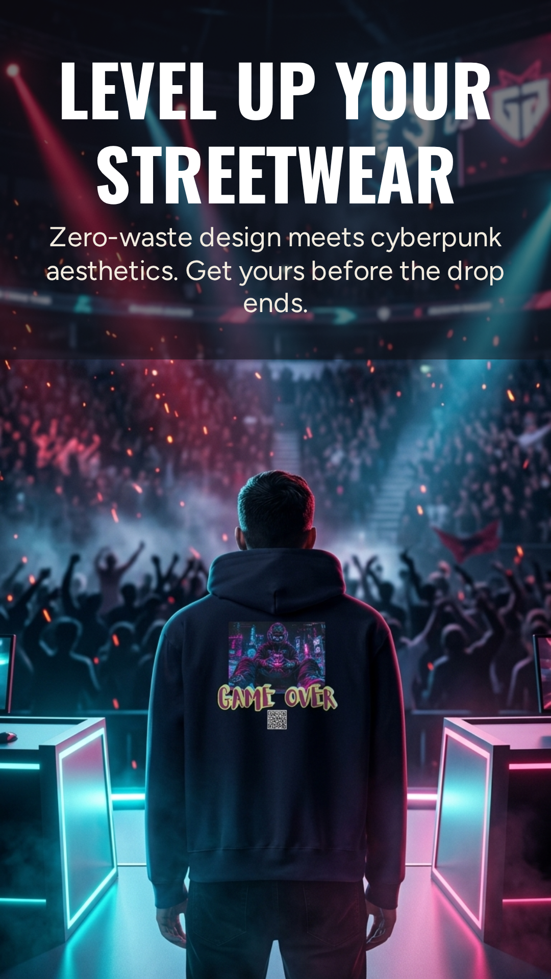 Hoodie „Game Over“ – Gamer