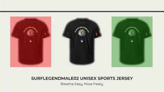 SurfLegendMale02 Unisex sports jersey by@Outfy