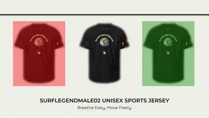 SurfLegendMale02 Unisex sports jersey by@Outfy