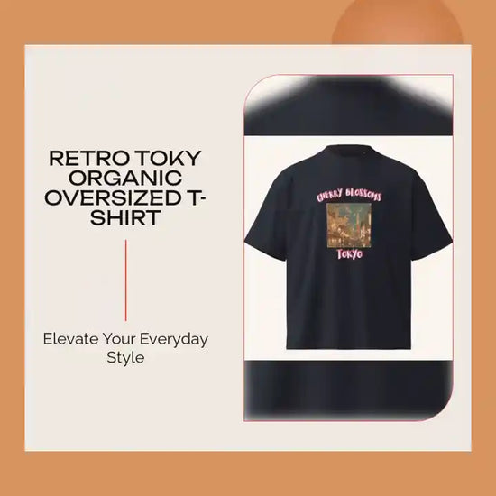 Retro Toky organic oversized t-shirt by@Outfy