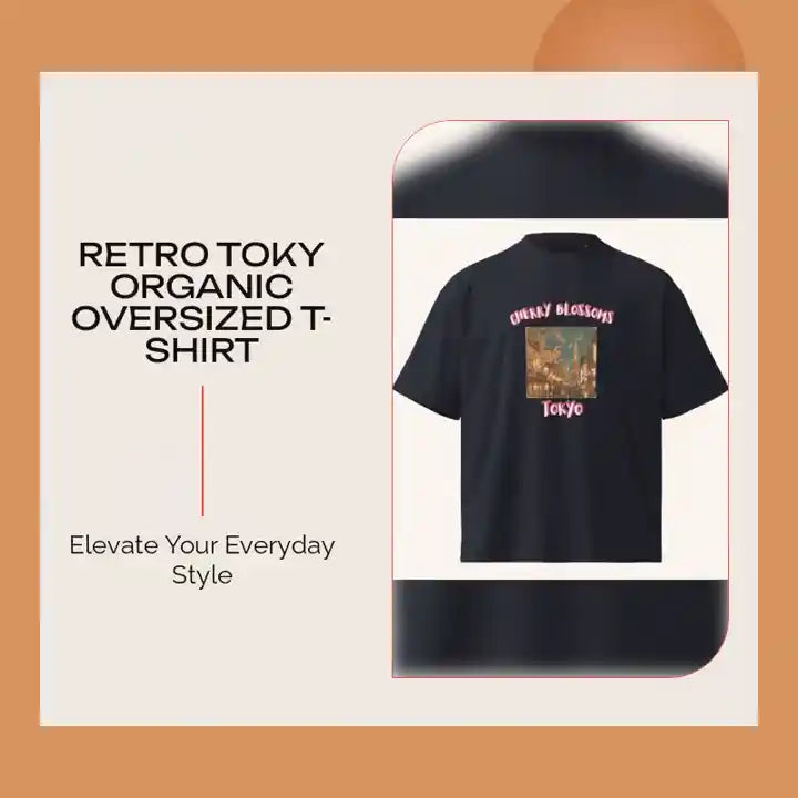 Retro Toky organic oversized t-shirt by@Outfy